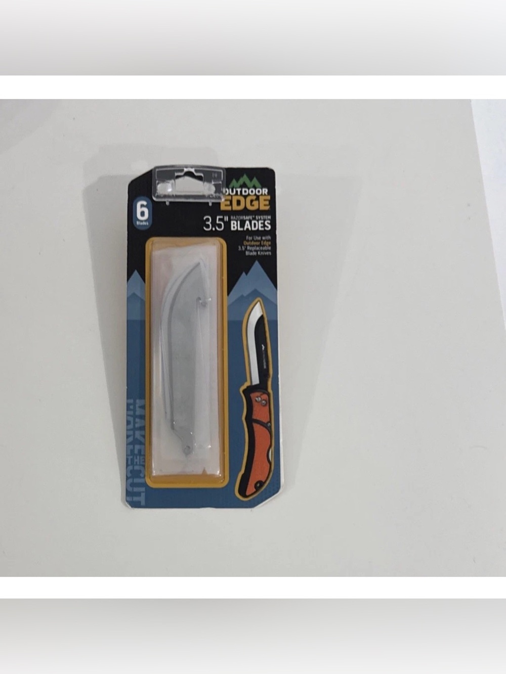 Outdoor Edge Razorsafe System 3.5” Replacement Blade Knives 6 Blades New